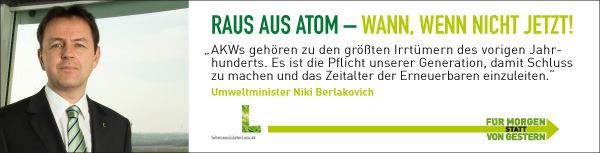 BM Berlakovich: Raus aus Atom